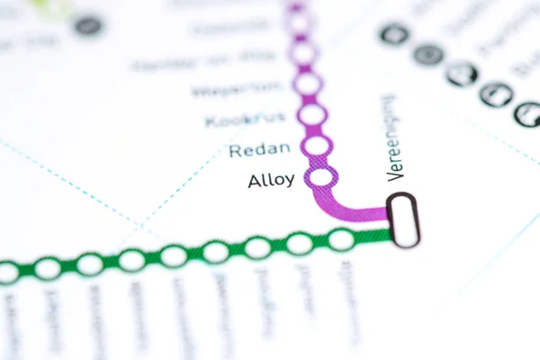 Alloy Station. Johannesburg Metro map.