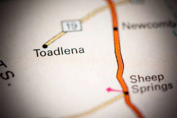 Toadlena. Nuevo México. EEUU en un mapa — Foto de Stock