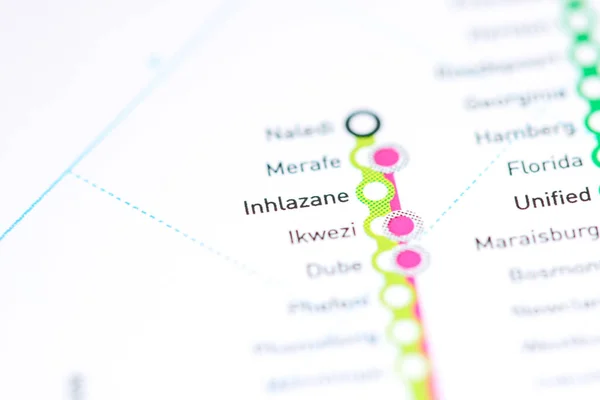 Inhlazane Station. Johannesburg Metro map.