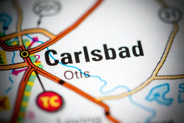 Carlsbad. Nuevo México. EEUU en un mapa — Foto de Stock