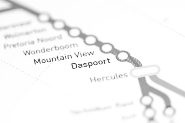 Daspoort Station. Johannesburg Metro map. — Stock Photo, Image