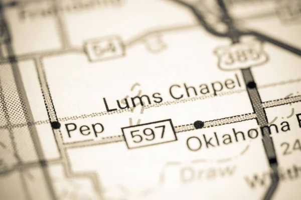 Lums. Texas. EEUU en un mapa — Foto de Stock