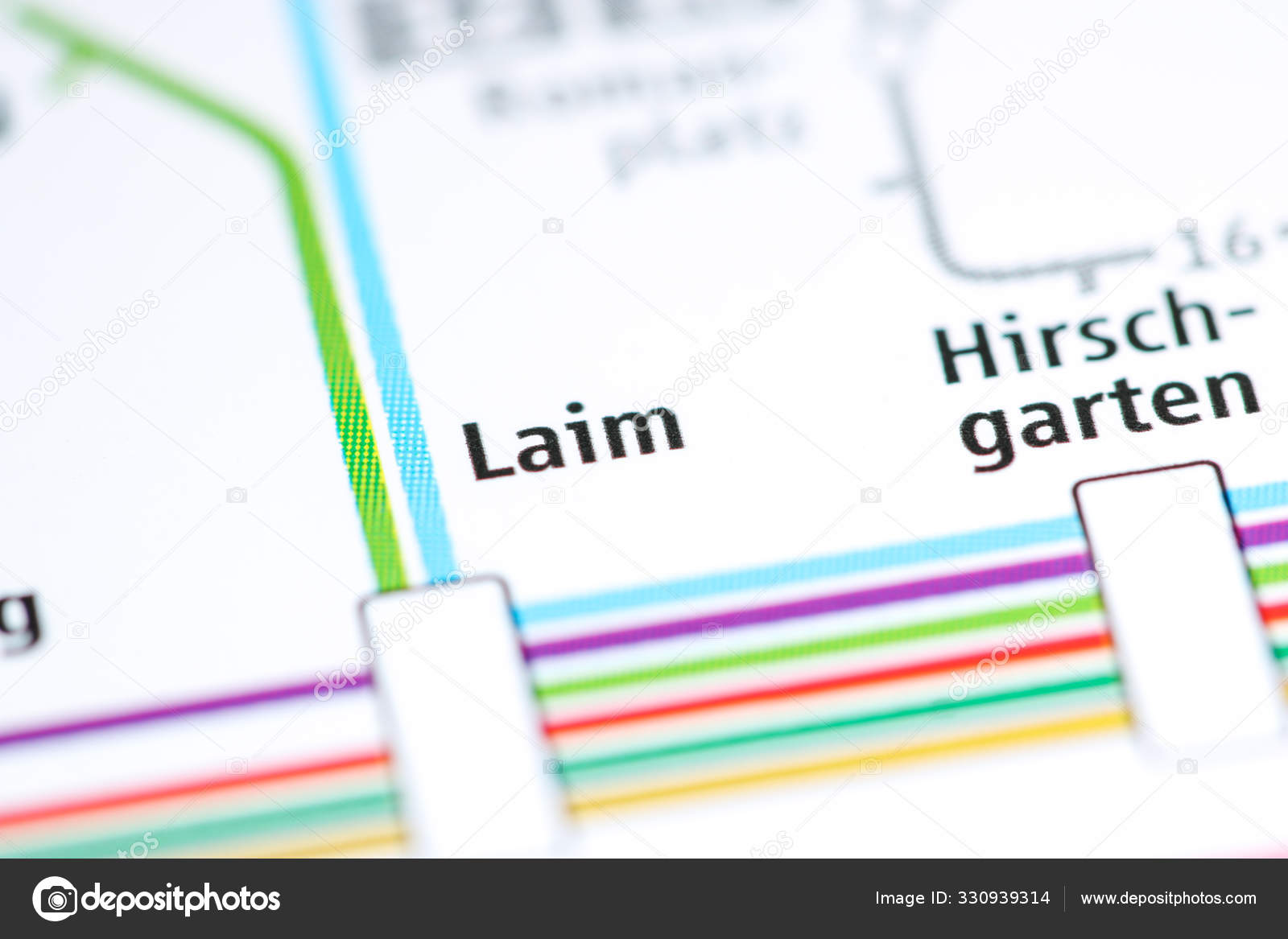 Laim Station. Munich Metro map. — Stock Photo © aliceinwonderland2020