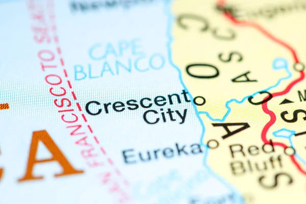 Crescent City. USA on a map — 스톡 사진