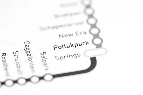 Pollakpark. johannesburg metrokarte. — Stockfoto