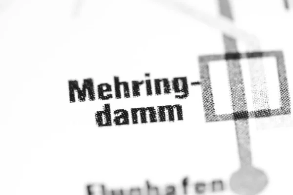 Σταθμός Mehringdamm. Χάρτης μετρό Βερολίνου. — Φωτογραφία Αρχείου