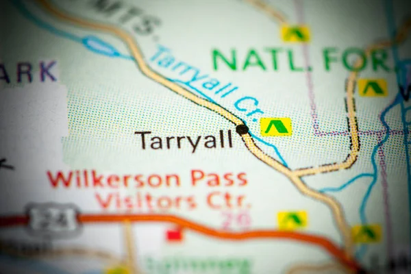 Ik ben Tarryall. Colorado. USA op een kaart — Stockfoto
