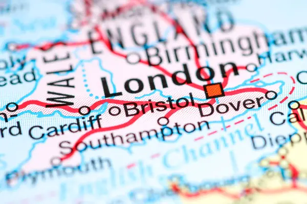 Bristol. United Kingdom on a map — 스톡 사진