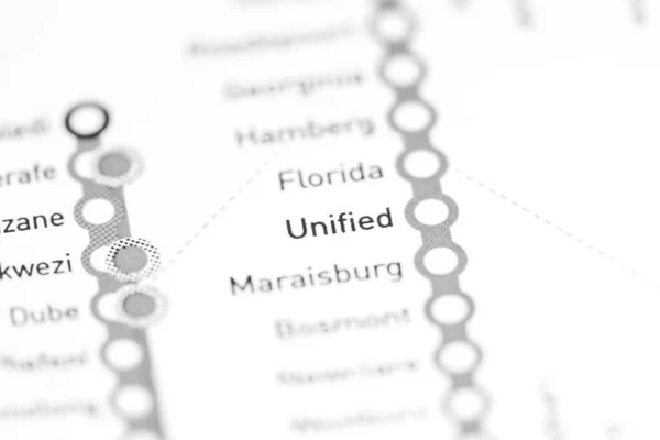 Unified Station. Johannesburg Metro map.