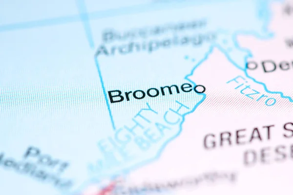 Broome. Australia en un mapa — Foto de Stock