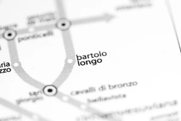 Bartolo Longo Station. Naples Metro map. — Stockfoto