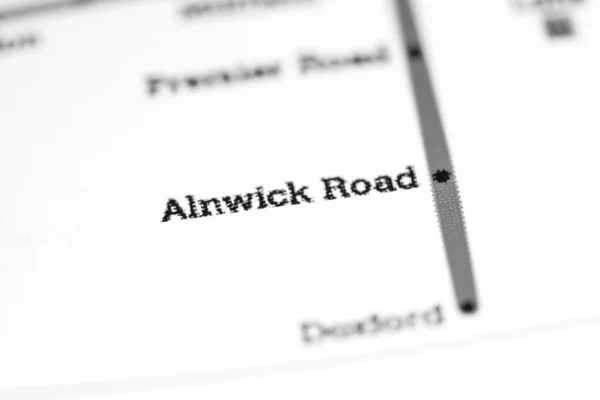 Alnwick Road Station. Mapa do metro de Newcastle . — Fotografia de Stock