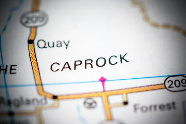 Caprock. Nuevo México. EEUU en un mapa —  Fotos de Stock