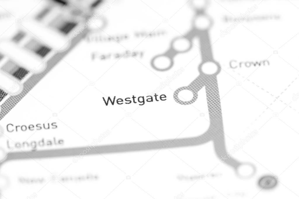 Westgate Station. Johannesburg Metro map.