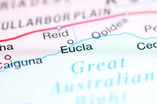 Eucla. Australie sur une carte — Photo