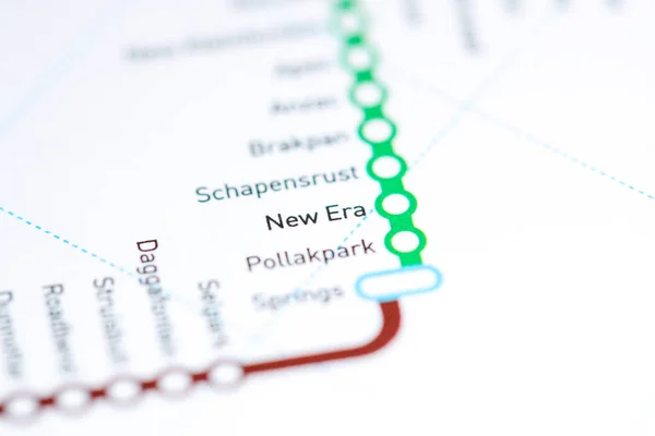 New Era Station. Johannesburg Metro map. — Stock Photo, Image