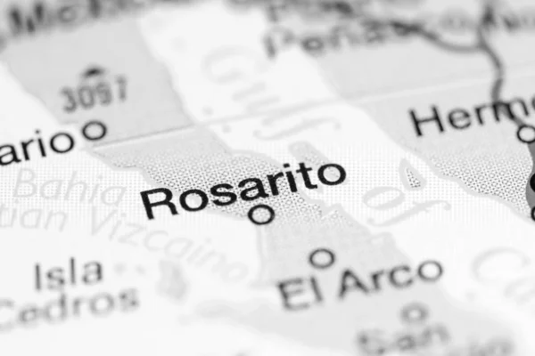 Rosarito. México sobre um mapa — Fotografia de Stock