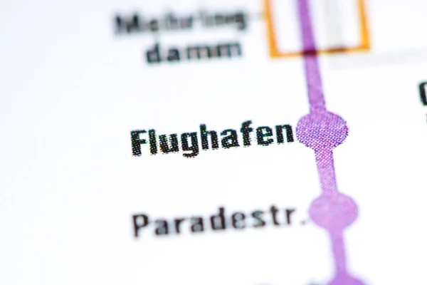 Flughafen Station. Carte du métro de Berlin . — Photo