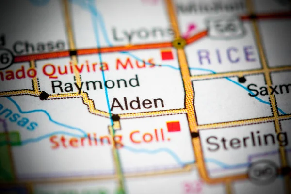 Alden. Kansas. EEUU en un mapa — Foto de Stock