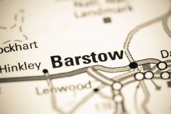 Barstow. California. USA on a map — Stock Photo, Image