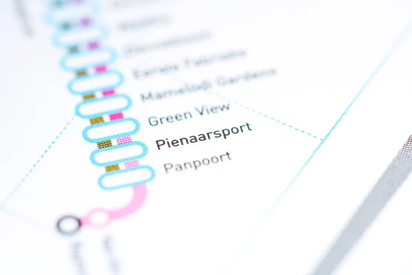Pienaarsport Station. Johannesburg Metro map.