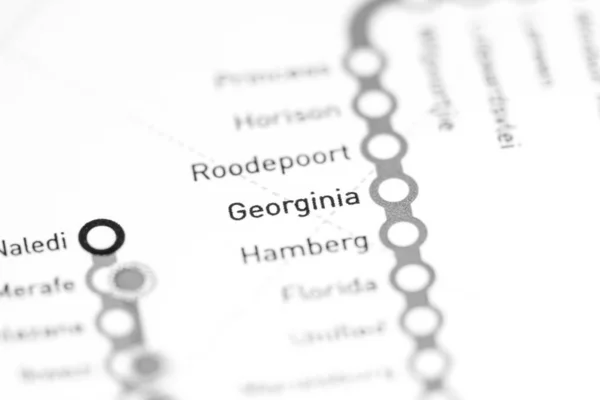 Station Georginia. Carte du métro de Johannesburg . — Photo