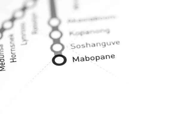 Mabopane Station. Johannesburg Metro map.