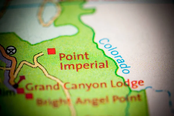 Point Imperial. Arizona. USA on a map