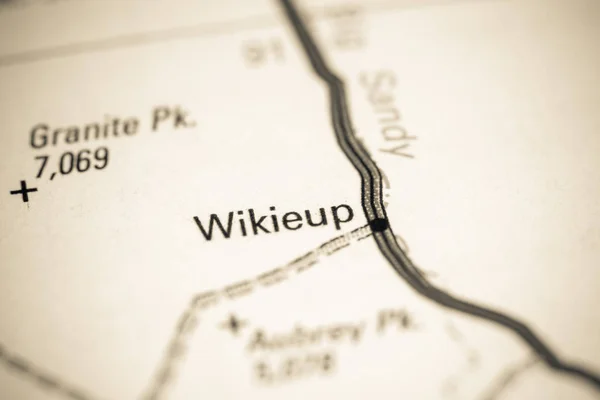 Wikieup. Arizona. EUA sobre um mapa — Fotografia de Stock