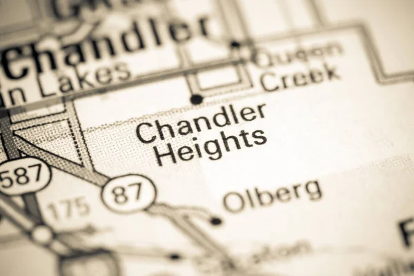 Chandler Heights. Arizona. USA on a map — 스톡 사진