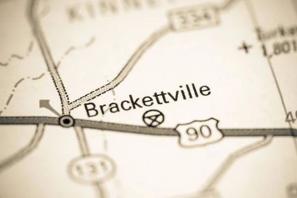 Brackettville. Texas. EEUU en un mapa — Foto de Stock