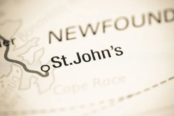 St. John 's. Kanada haritada — Stok fotoğraf