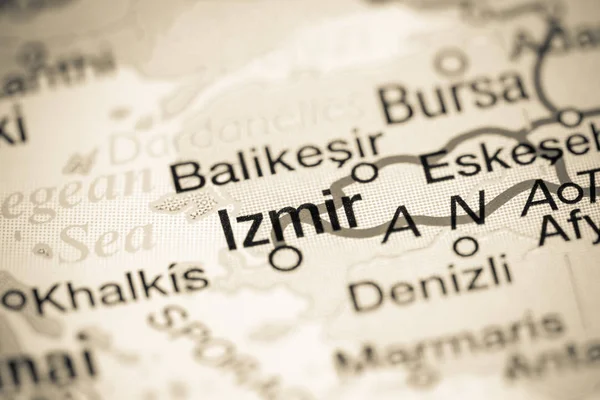 Σμύρνη, Τουρκία στο χάρτη — Φωτογραφία Αρχείου