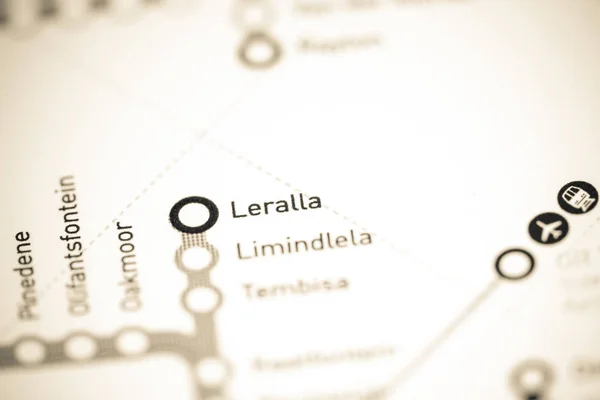 Leralla Station. Johannesburg Metro map.