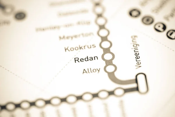 Redan Station. Johannesburg Metro map.