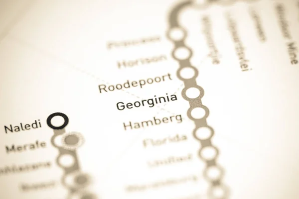 Georginia Station. Johannesburg Metro map.