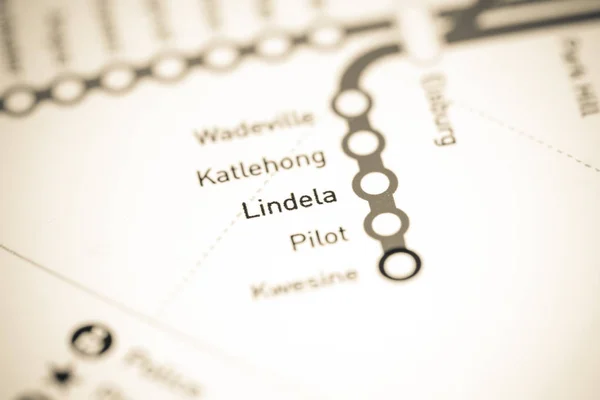 Lindela Station. Johannesburg Metro map.