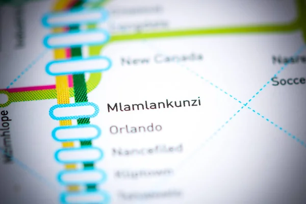 Mlamlakunzi Station. Johannesburg Metro map.