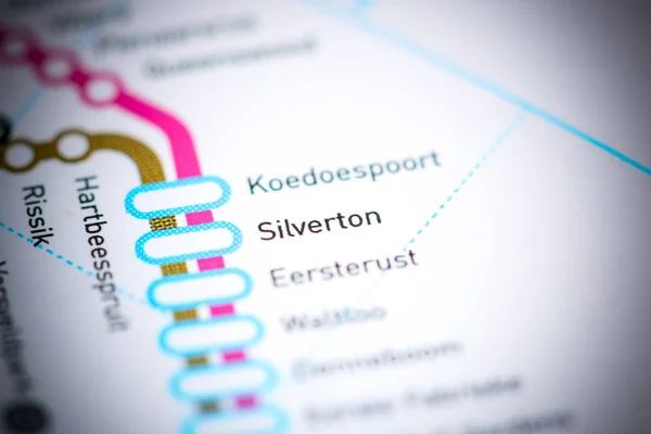 Silverton Station. Johannesburg Metro map.