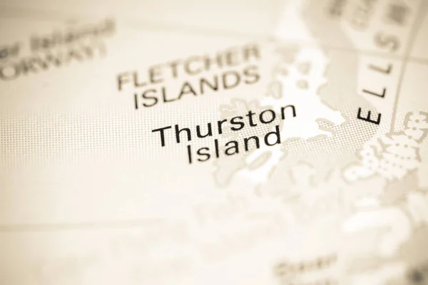 Thurston Island. Antarctique sur une carte — Photo