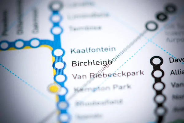 Birchleigh Station. Johannesburg Metro map.
