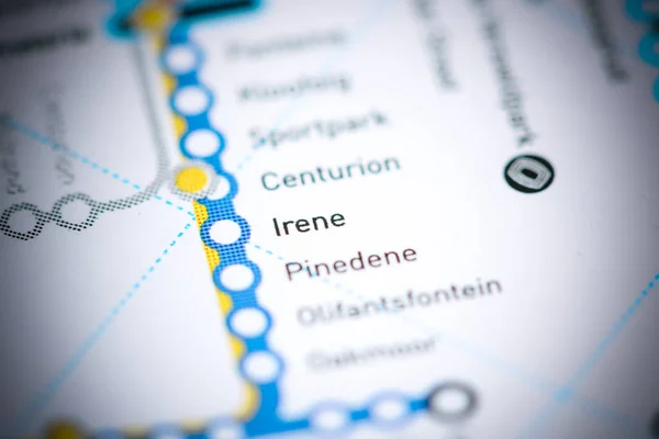 Irene Station. Johannesburg Metro map.