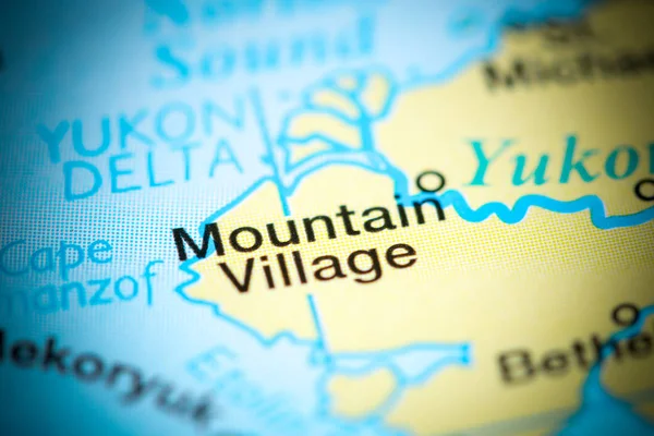 Mountain Village. EUA sobre um mapa — Fotografia de Stock