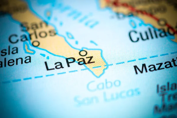 La Paz. México en un mapa — Foto de Stock