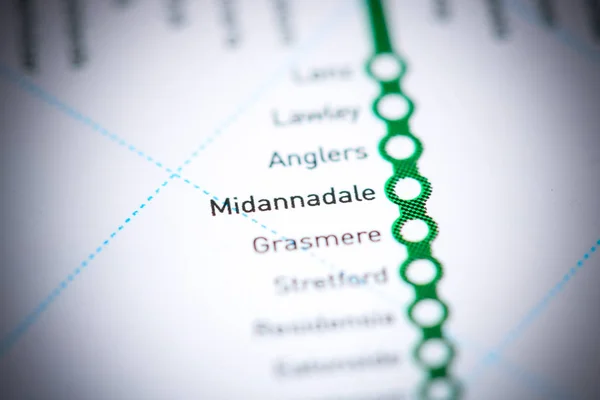 Midannadale Station. Johannesburg Metro map.