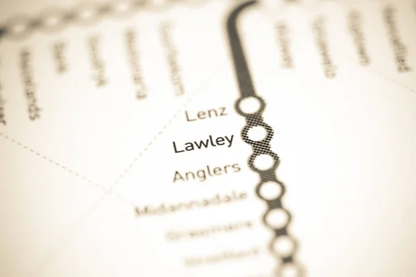 Lawley Station. Johannesburg Metro map.