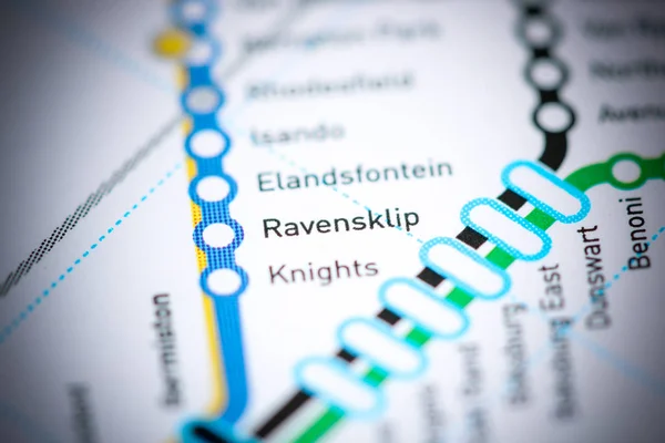 Ravensklip Station. Johannesburg Metro map.