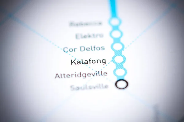 Kalafong Station. Johannesburg Metro map.