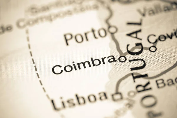 Coimbra. República de Irlanda en un mapa — Foto de Stock