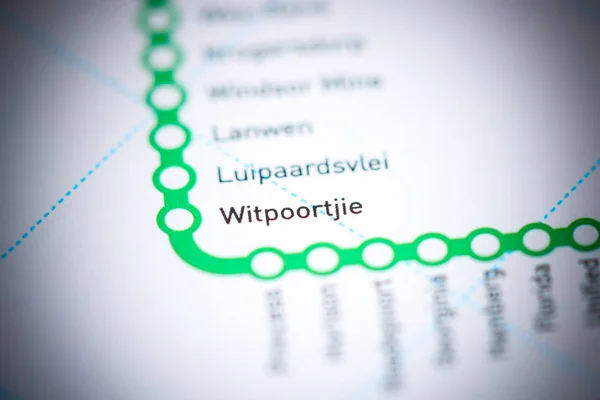 Witpoortjie Station. Johannesburg Metro map. — 스톡 사진